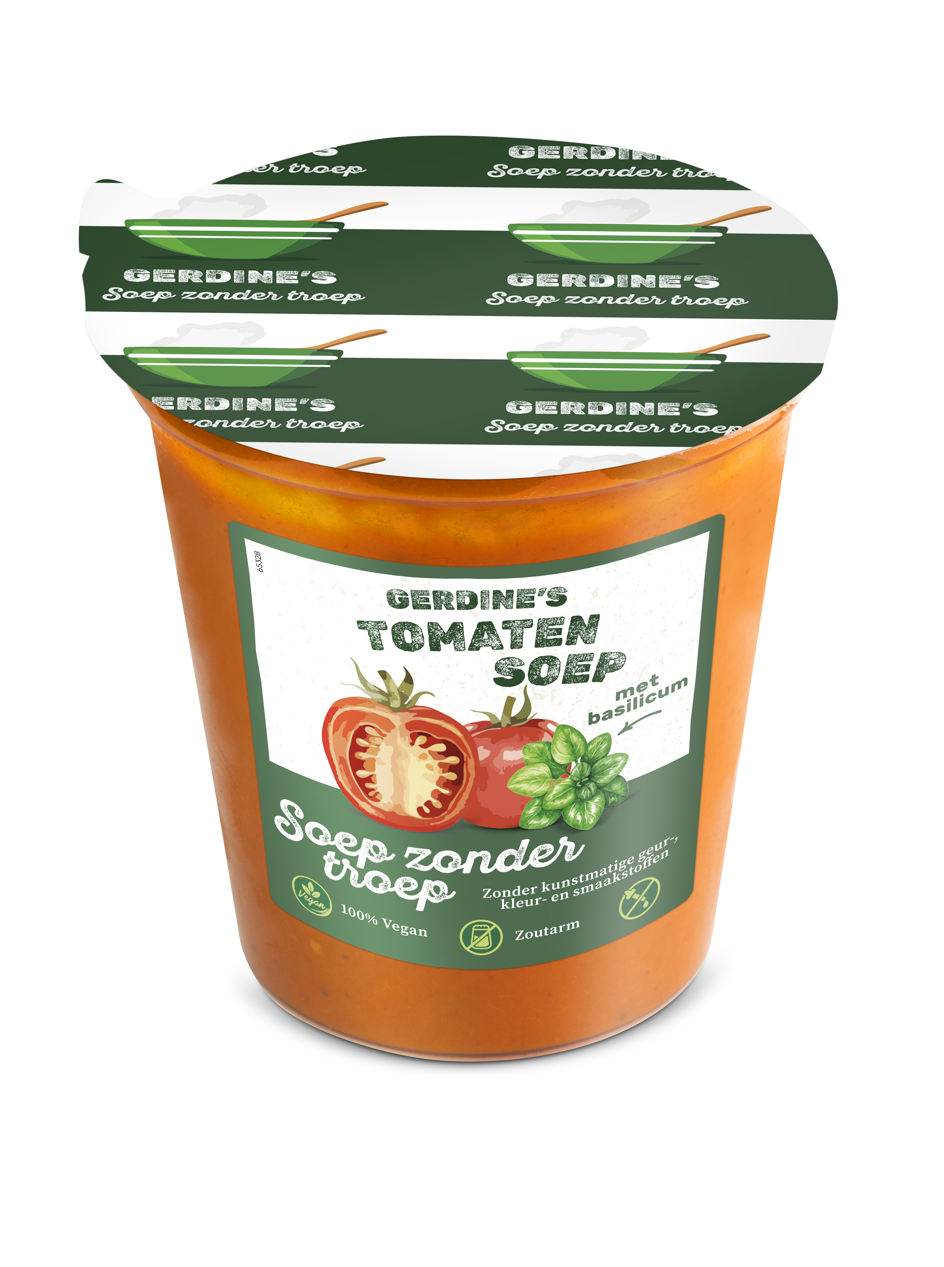 Gerdine's Pittige Tomaat - Basilicum Soep