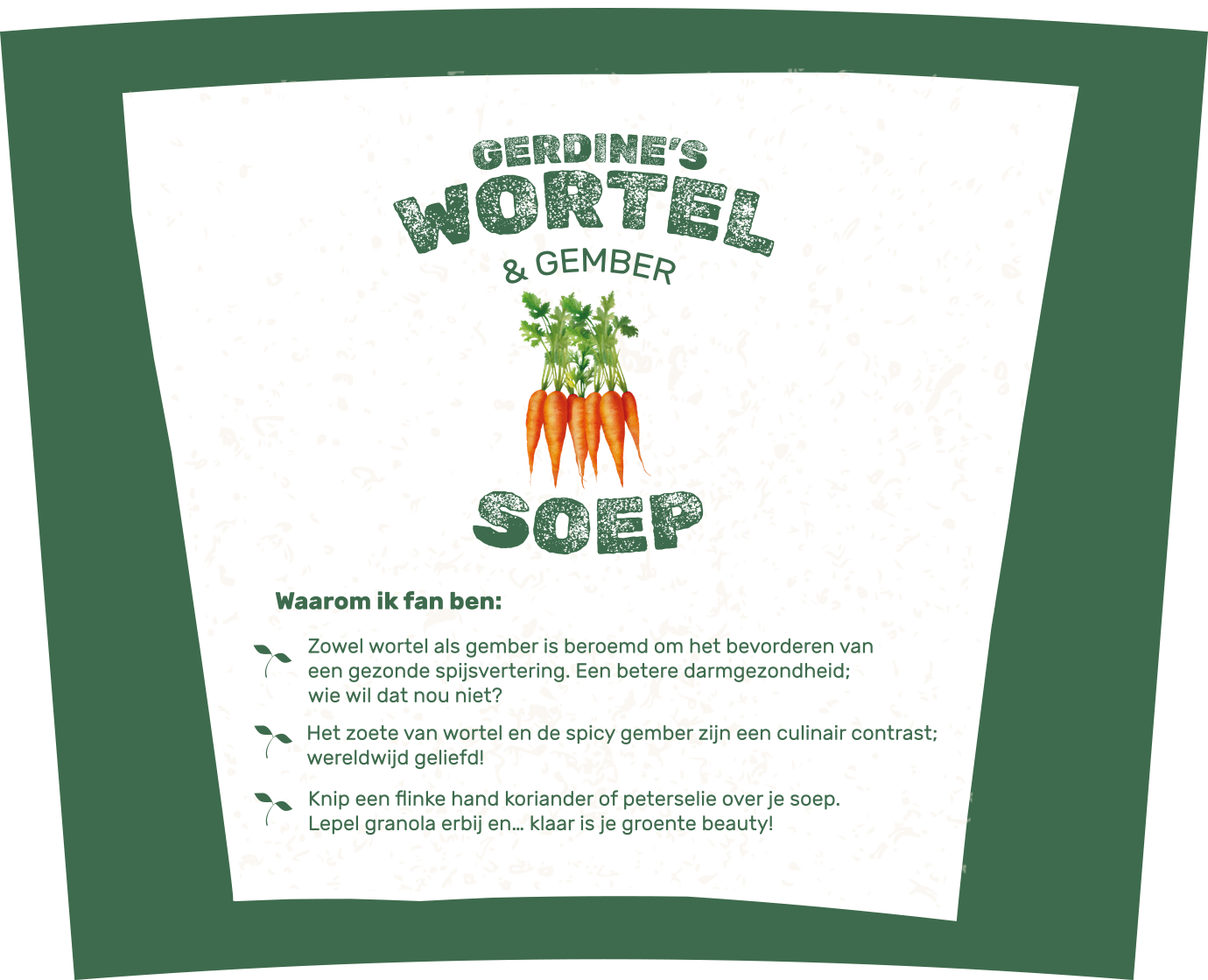 Gerdine's wortel - gember Soep - Gerdine's Gezond & Gezellig